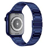 Apple Watch 2 3 4 5 6 7 8 Seri 38mm 40mm 41mm Slim Çelik Kordon