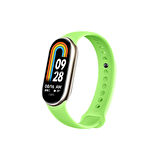 Xiaomi Mi Band 8 Mi Band 9 Uyumlu Akıllı Bileklik Silikon Kordon Kayış