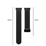 Samsung Galaxy Fit 3 R390 Uyumlu Manyetik Mıknatıslı Band Silikon Kordon Kayış