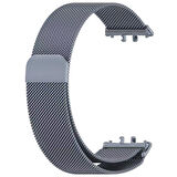Samsung Galaxy Fit 3 R390 Uyumlu Metal Hasır Manyetik Kordon Kayış