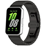 Samsung Galaxy Fit 3 R390 Uyumlu Metal Baklalı Çelik Kordon Kayış
