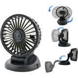 Araç Araba Otomobil Mini Vantilatör Fan Pervane Soğutucu 12V FAN20
