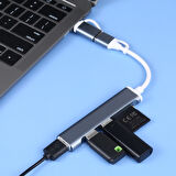 Type-C Usb 3.0 Sd Tf Kart Okuyucu 3x Usb 3.0 Hub Çevirici A807