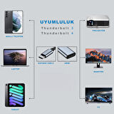 Type-C to Hdmi Çevirici 4K 2K 60Hz Mini Taşınabilir Görüntü Aktarım BYL-2006A