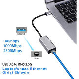 Usb 3.0 to 2.5 Gpbs Ethernet Lan Çevirici Adaptör Kablosu