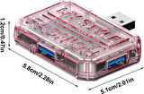 Usb 3.0 3 Usb Hub Çevirici Usb Çoğaltıcı BX3A