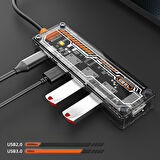 Type-C 3X Usb 3.0 Hub Pd HDMI Şarj Girişli Hub Çevirici Adaptör SW5H