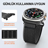 Samsung Galaxy Watch 7 Ultra 47mm Uyumlu Orijinal Pim Woven Örgü Naylon Kordon