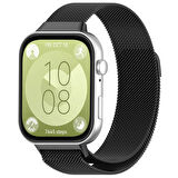 Huawei Watch Fit 3 Uyumlu Manyetik Mıknatıslı Hasır Kordon Kayış