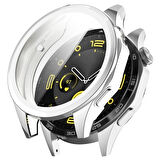 Huawei Watch Gt4 46mm Uyumlu Kasa Ekran Koruyucu 360 Tam Koruma Kılıf Kapak
