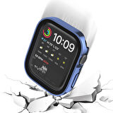 Apple Watch 6 7 8 9 44mm 45mm Uyumlu Rubber Kasa Ekran Koruyucu 360 Kılıf Kapak
