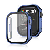 Apple Watch 6 7 8 9 44mm 45mm Uyumlu Rubber Kasa Ekran Koruyucu 360 Kılıf Kapak