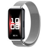 Huawei Band 8 Huawei Band 9 Uyumlu Metal Hasır Manyetik Kordon Kayış