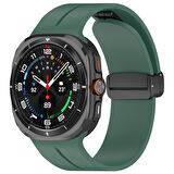 Samsung Galaxy Watch 7 Ultra 47mm Uyumlu Manyetik Mıknatıslı Band Silikon Kordon Kayış