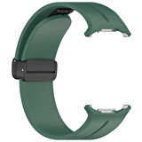 Samsung Galaxy Watch 7 Ultra 47mm Uyumlu Manyetik Mıknatıslı Band Silikon Kordon Kayış