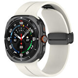 Samsung Galaxy Watch 7 Ultra 47mm Uyumlu Manyetik Mıknatıslı Band Silikon Kordon Kayış