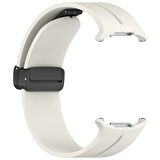Samsung Galaxy Watch 7 Ultra 47mm Uyumlu Manyetik Mıknatıslı Band Silikon Kordon Kayış