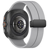 Samsung Galaxy Watch 7 Ultra 47mm Uyumlu Manyetik Mıknatıslı Band Silikon Kordon Kayış