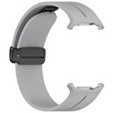 Samsung Galaxy Watch 7 Ultra 47mm Uyumlu Manyetik Mıknatıslı Band Silikon Kordon Kayış