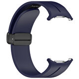 Samsung Galaxy Watch 7 Ultra 47mm Uyumlu Manyetik Mıknatıslı Band Silikon Kordon Kayış