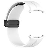 Samsung Galaxy Watch 7 Ultra 47mm Uyumlu Manyetik Mıknatıslı Band Silikon Kordon Kayış