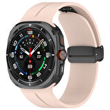 Samsung Galaxy Watch 7 Ultra 47mm Uyumlu Manyetik Mıknatıslı Band Silikon Kordon Kayış
