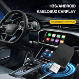 2in1 Kablosuz Wireless Android Auto ve CarPlay Adaptörü Apple ve Android Cihazlar ile Uyumlu Bt 5.4