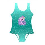 SlipStop Bellissima Swimsuit Yeşil Çocuk Mayo