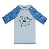 SlipStop Olympos T-Shirt Mavi Çocuk Tshirt