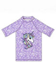 Slipstop Desenli Açık Mor Kız Çocuk T-Shirt ST2512000006