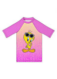 Slipstop Desenli Pembe Kız Çocuk T-Shirt ST2512050001