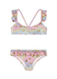 Slipstop Çok Renkli Kız Çocuk Bikini Takım SB2514000611