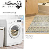 Dekoreko Kaymaz Taban Djt Banyo Halısı Yıldız Deri Saçaklı İskandinav 1700