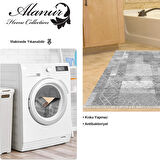 Dekoreko Kaymaz Taban Djt Banyo Halısı Yıldız Deri Saçaklı İskandinav F5132