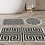 Eko Trend Djt 3 Lü Yıkanabilir Kaymaz Taban Banyo Paspas Seti 658M Modern