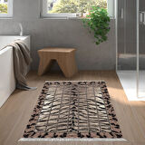 Dekoreko Kaymaz Taban Djt Banyo Halısı Star Pamuk Saçaklı Modern 1906