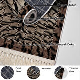 Dekoreko Kaymaz Taban Djt Banyo Halısı Star Pamuk Saçaklı Modern 1906