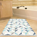 Dekoreko Kaymaz Taban Djt Banyo Halısı Star Pamuk Saçaklı Modern 1944