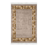 Dekoreko Kaymaz Taban Djt Banyo Halısı Star Pamuk Saçaklı Modern 691M