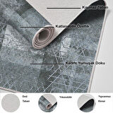 Dekoreko Kaymaz Taban Djt Banyo Halısı Trend İskandinav F5132