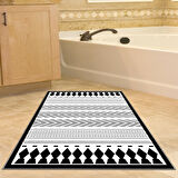 Dekoreko Kaymaz Taban Djt Banyo Halısı Trend İskandinav M1273