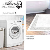 Dekoreko Kaymaz Taban Djt Banyo Halısı Trend Modern 626M
