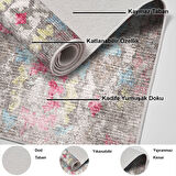 Dekoreko Kaymaz Taban Djt Banyo Halısı Trend Modern F5138