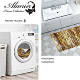 Dekoreko Kaymaz Taban Djt Banyo Halısı Trend Modern M5006