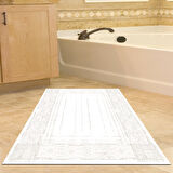 Dekoreko Kaymaz Taban Djt Banyo Halısı Trend Modern M5076