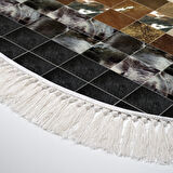 Eko Trend Djt Yıkanabilir Kaymaz Taban Oval 3 Lü Yatak Odası Takımı 759 Patchwork