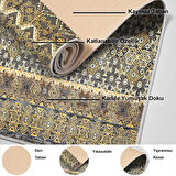 Dekoreko Kaymaz Taban Djt Banyo Halısı Yıldız Deri İskandinav 1700