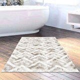 Dekoreko Kaymaz Taban Djt Banyo Halısı Yıldız Deri İskandinav F5124