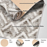 Dekoreko Kaymaz Taban Djt Banyo Halısı Yıldız Deri İskandinav F5124