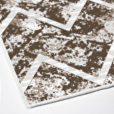 Dekoreko Kaymaz Taban Djt Banyo Halısı Yıldız Deri İskandinav F5128